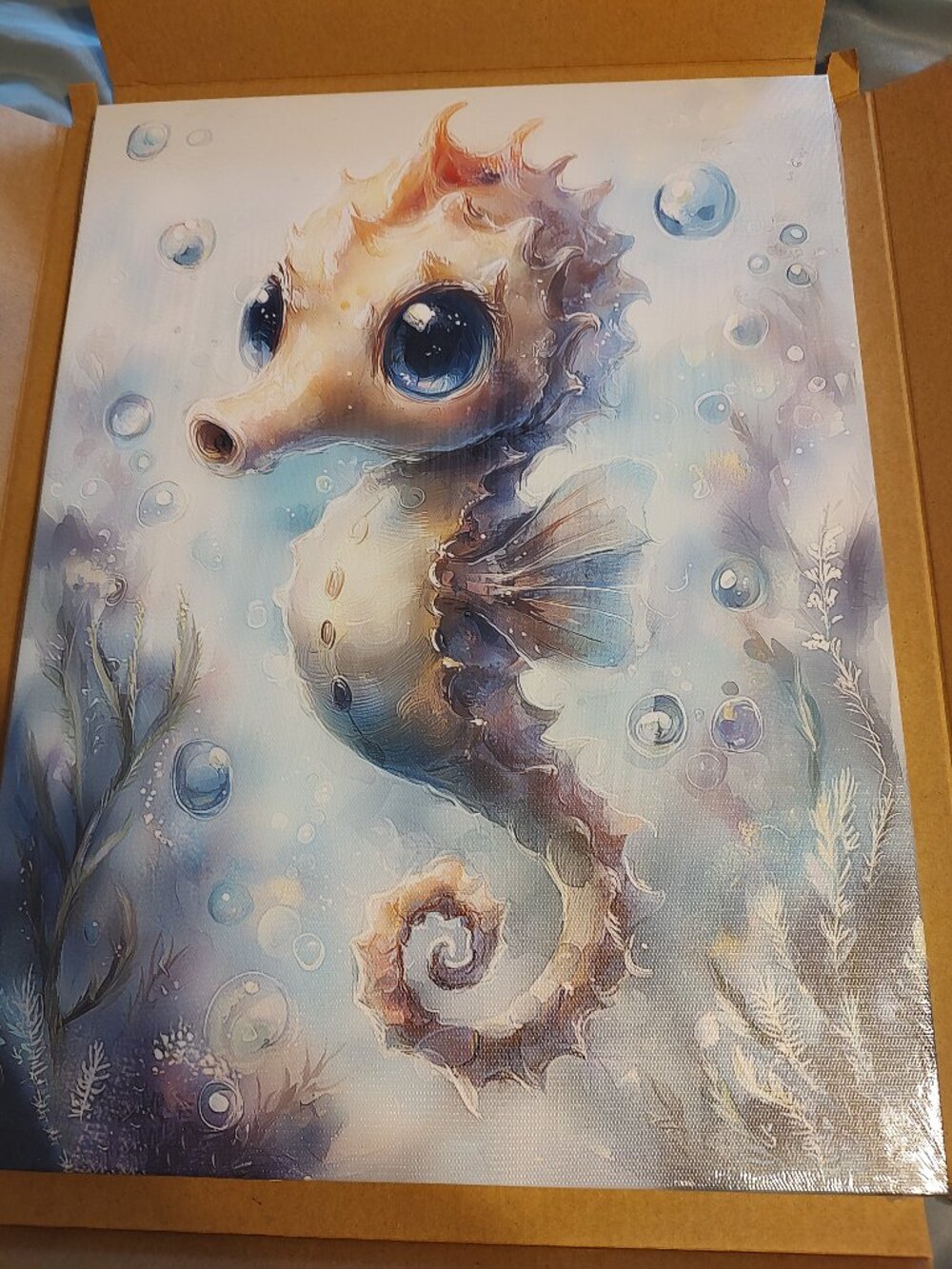 Seahorse canvas print